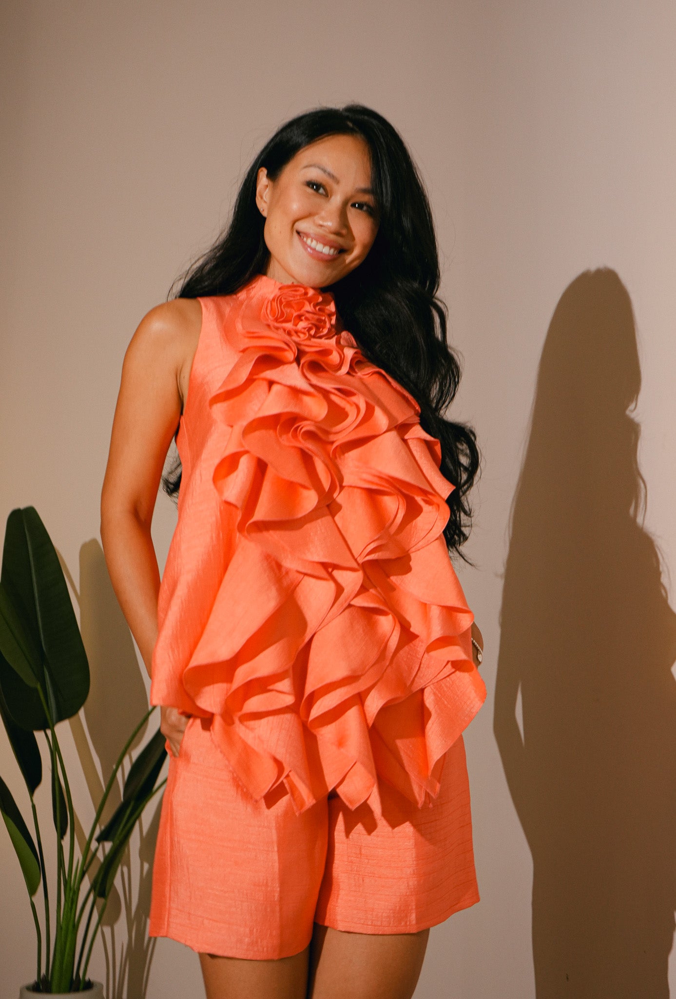 Marigold Top - Salmon